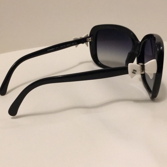 Chanel White Bow Sunglasses Authentic 5171 - Picture 2 of 8